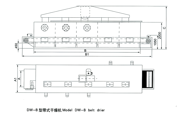 带式干燥机俯视图图片